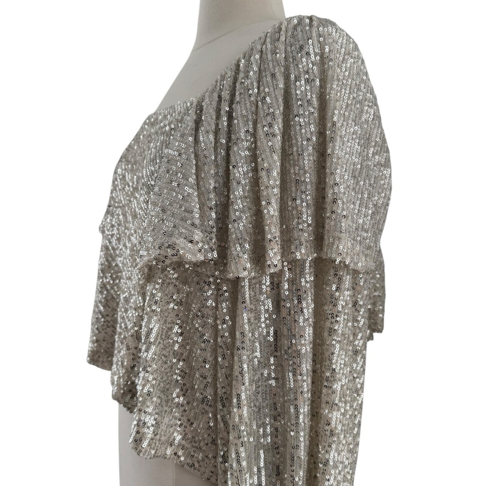 NWT Free People Shimmer Sequin Top - Picture 5 of 13